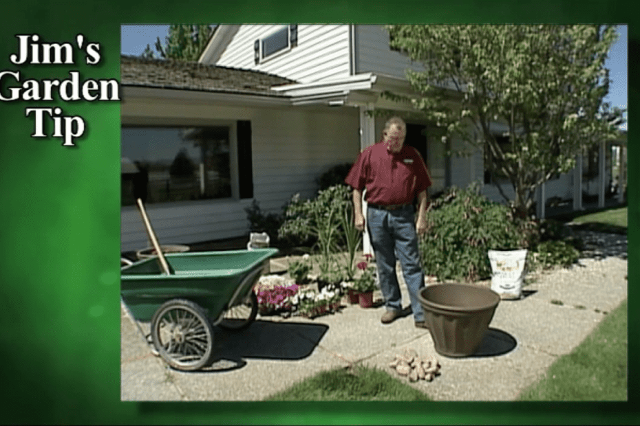 Gardening Tips 18 - How To Plant In Large Pots (Whiskey Barrels)
